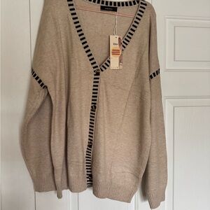 Caslon Women's Beige Cardigan Sweater